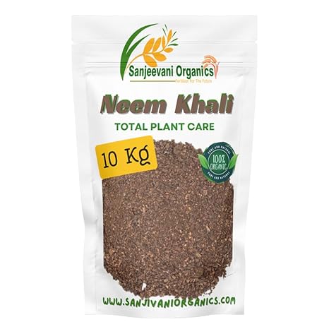 Sanjeevani Organics neem Cake Powder for Plants 5KG - 100% Pure Neem Khali for Healthy Plants and Soil (5)