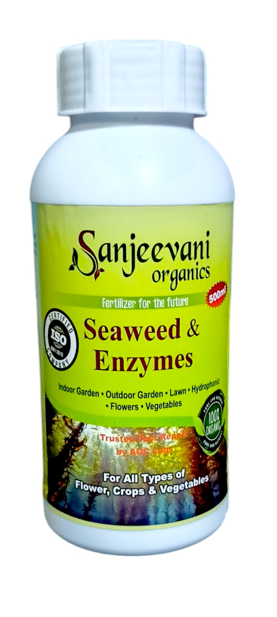 Sanjeevani Organics Seaweed & Zyme Fertilizer | Organic Plant Growth Enhancer for All Crops