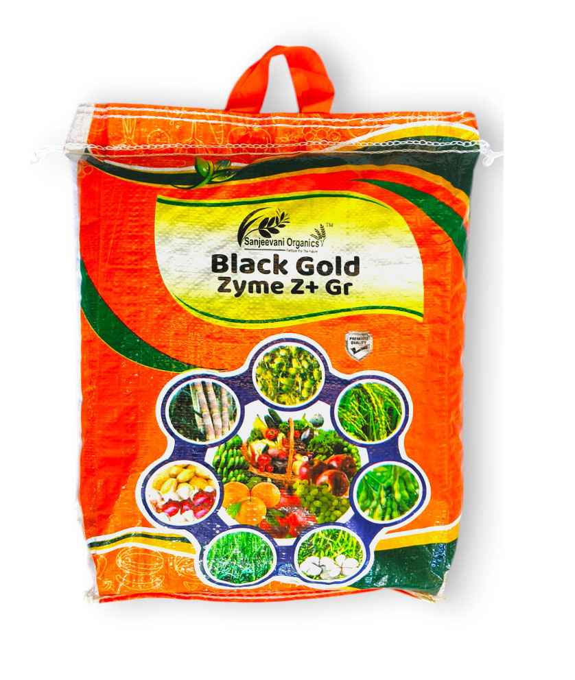 Sanjeevani Organics Black Gold Zyme Z+ Granules | Soil Conditioner & Plant Growth Enhancer (10 Kg Bag)